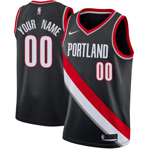 Nike Swingman Youth Black NBA Jersey - Customized Portland Trail Blazers Icon Edition